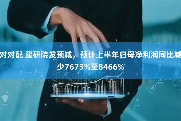 对对配 建研院发预减，预计上半年归母净利润同比减少7673%至8466%